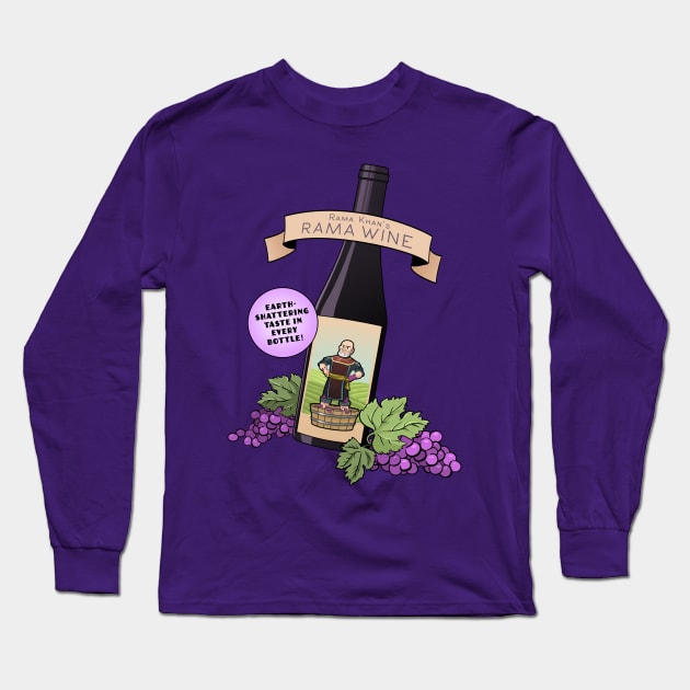 Rama Khan's Rama Wine Long Sleeve T-Shirt by comickergirl